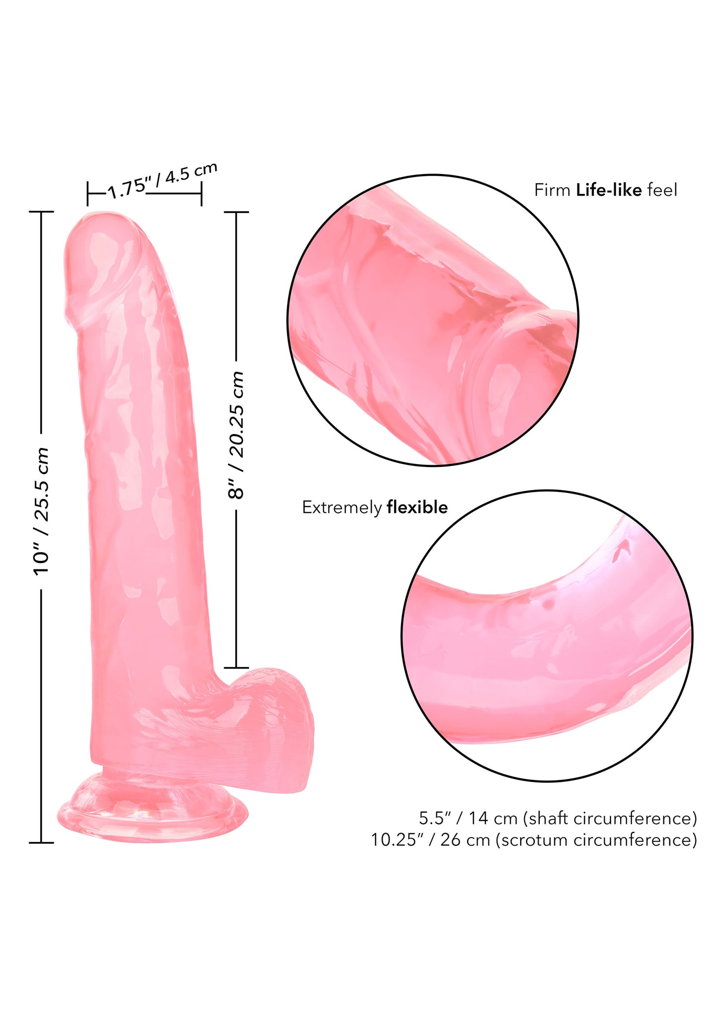 Fallo vaginale anale con ventosa Queen Size Dong 8 Inch