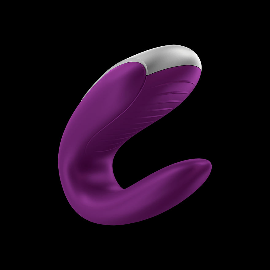 Vibratore per coppia Double Fun Purple con APP