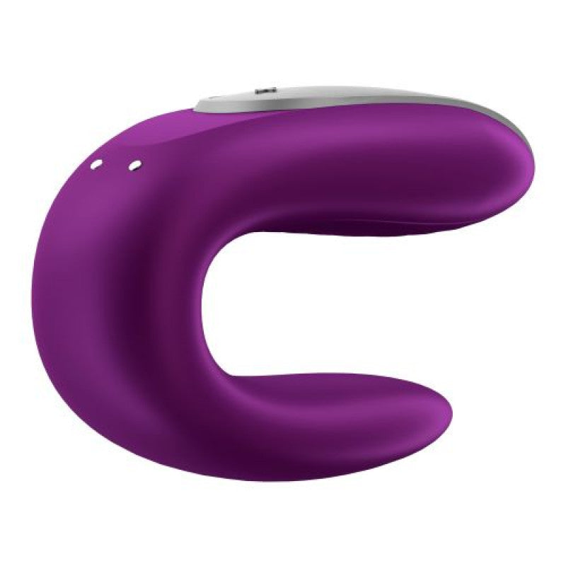 Vibratore per coppia Double Fun Purple con APP