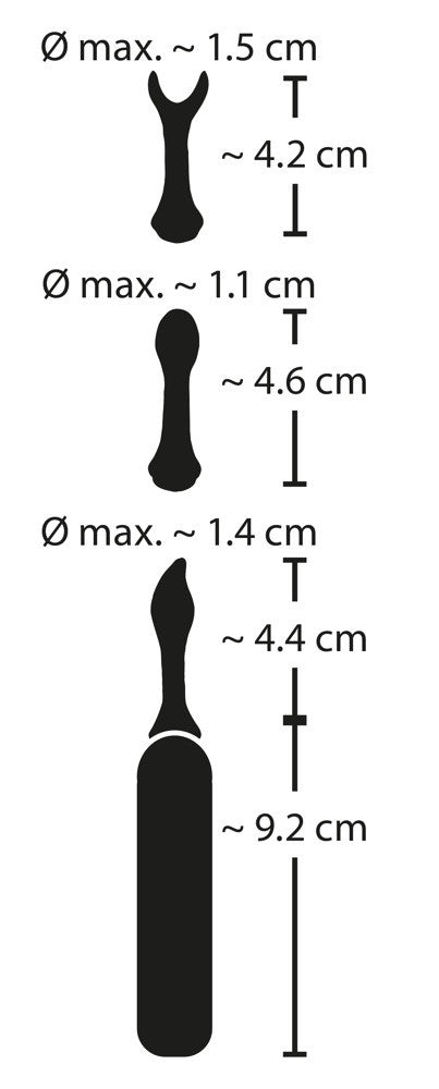 Vibratore per coppie Stimulator with 3 attachments