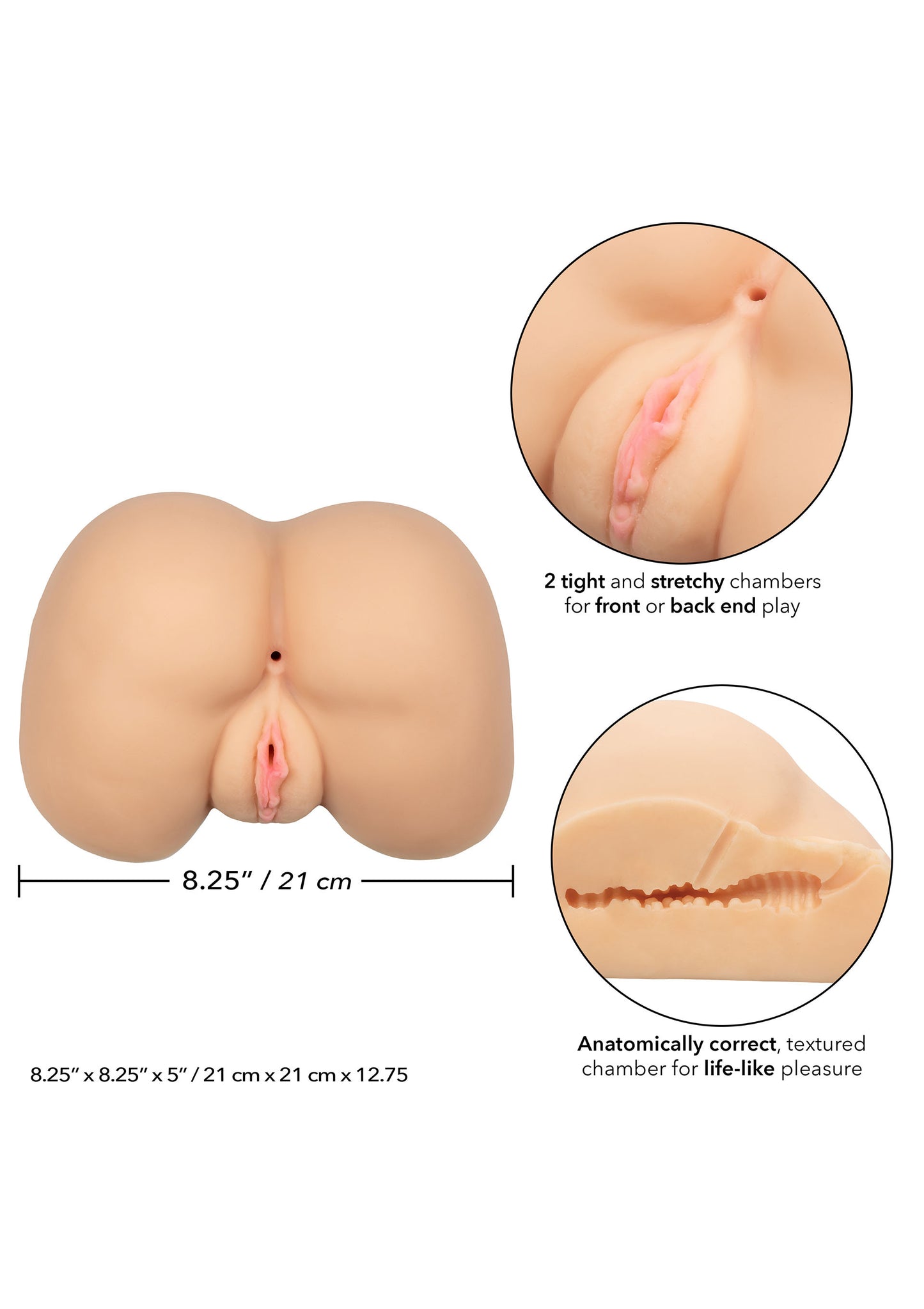 Masturbatore realistico Stroke It Life size Ass
