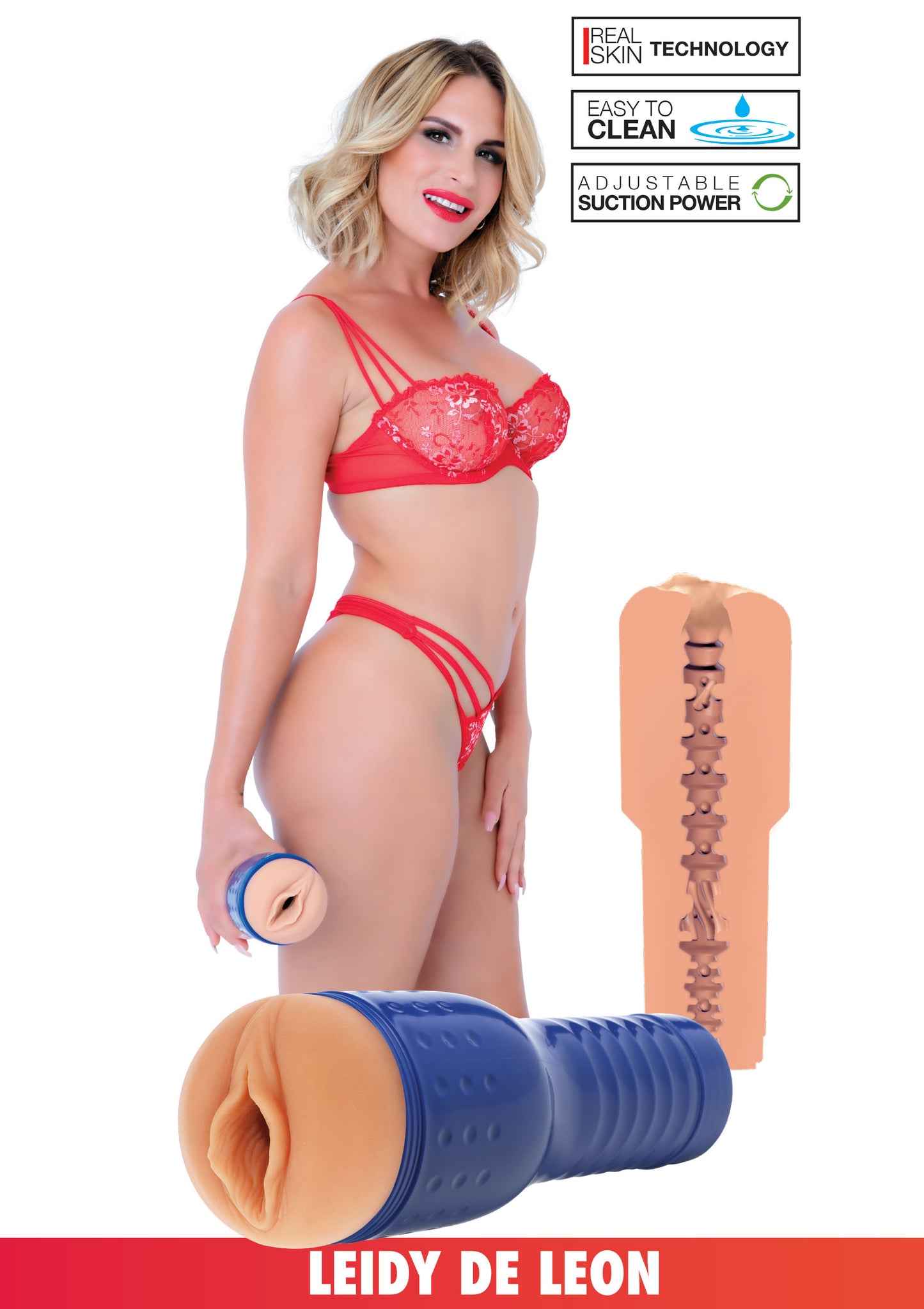 Masturbatore vagina realistica Leidy De Leon Pornstar Pussy