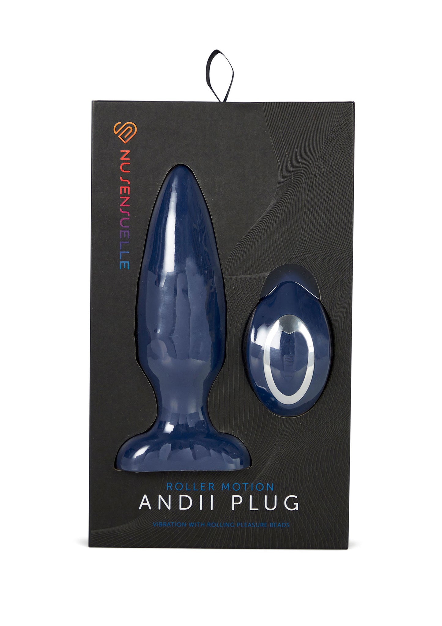 Plug vibrante blu Andii Roller Motion