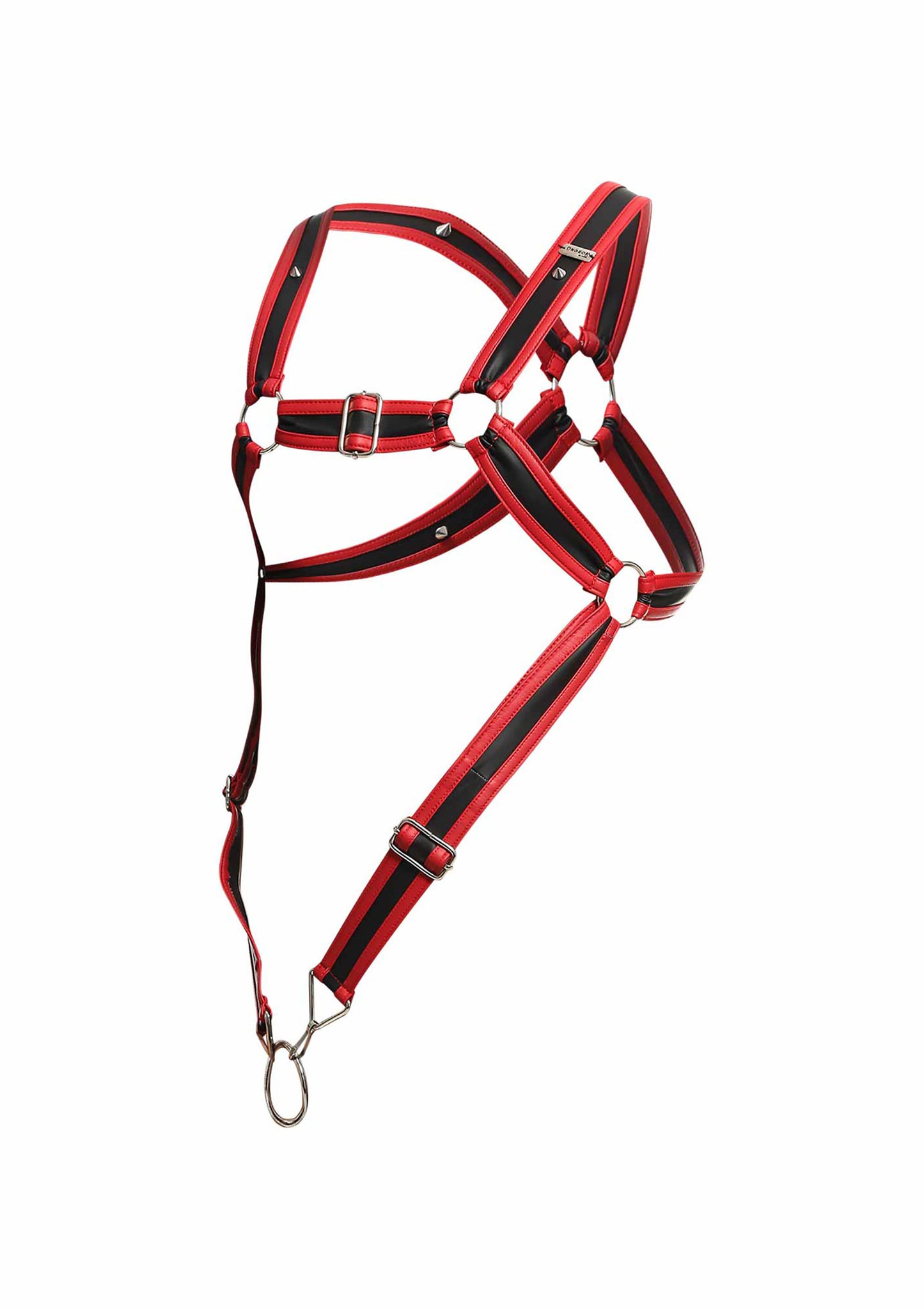 Pettorina rossa DNGEON Cross Cockring Harness