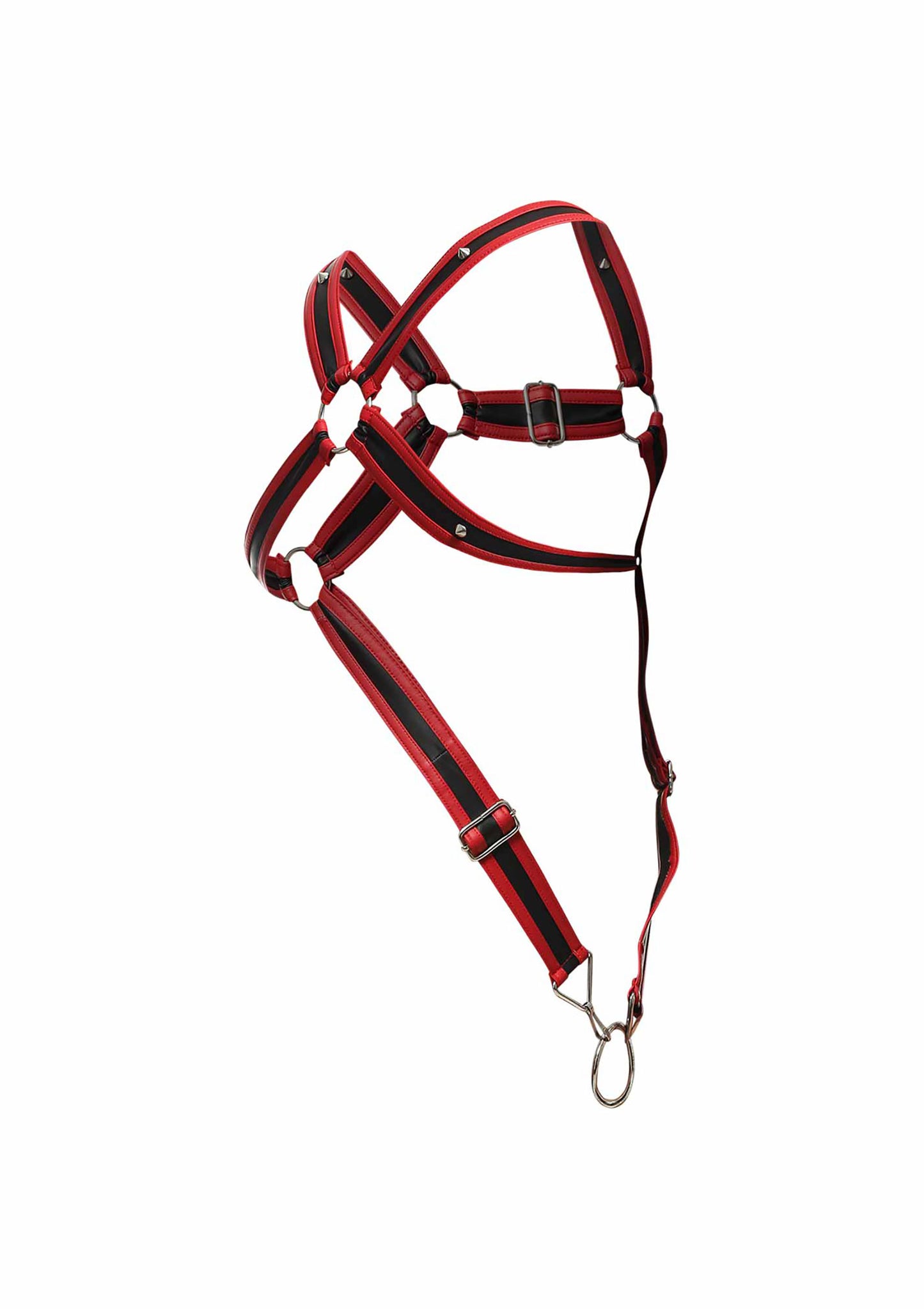 Pettorina rossa DNGEON Cross Cockring Harness