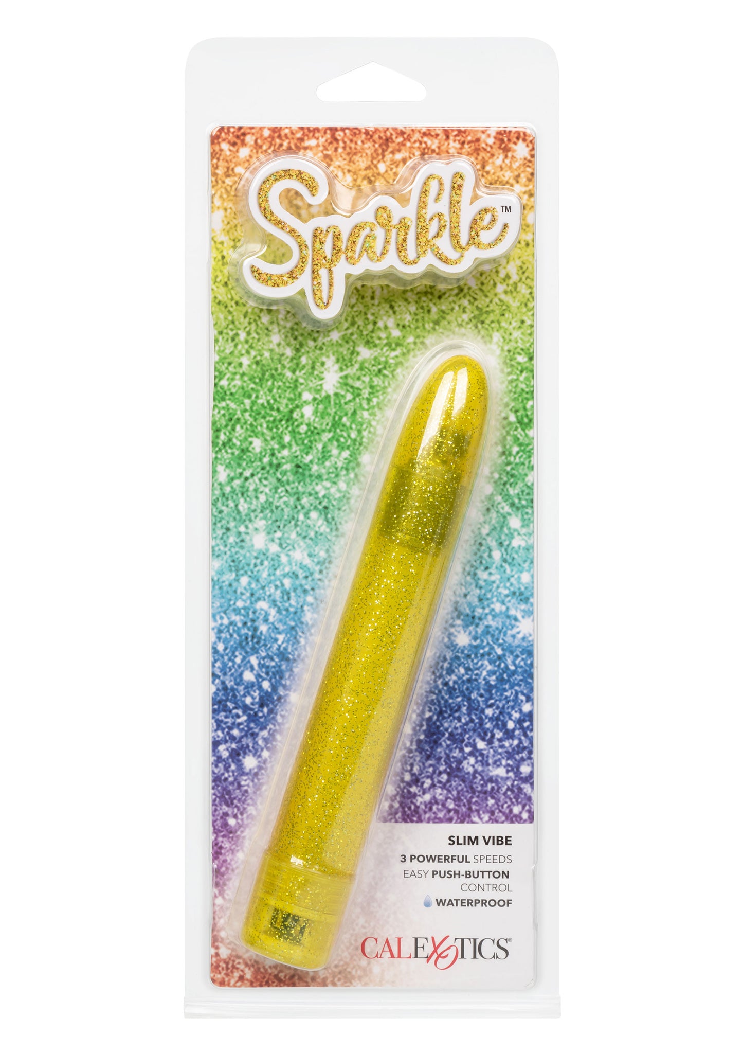 Vibratore classico giallo Sparkle Slim Vibe