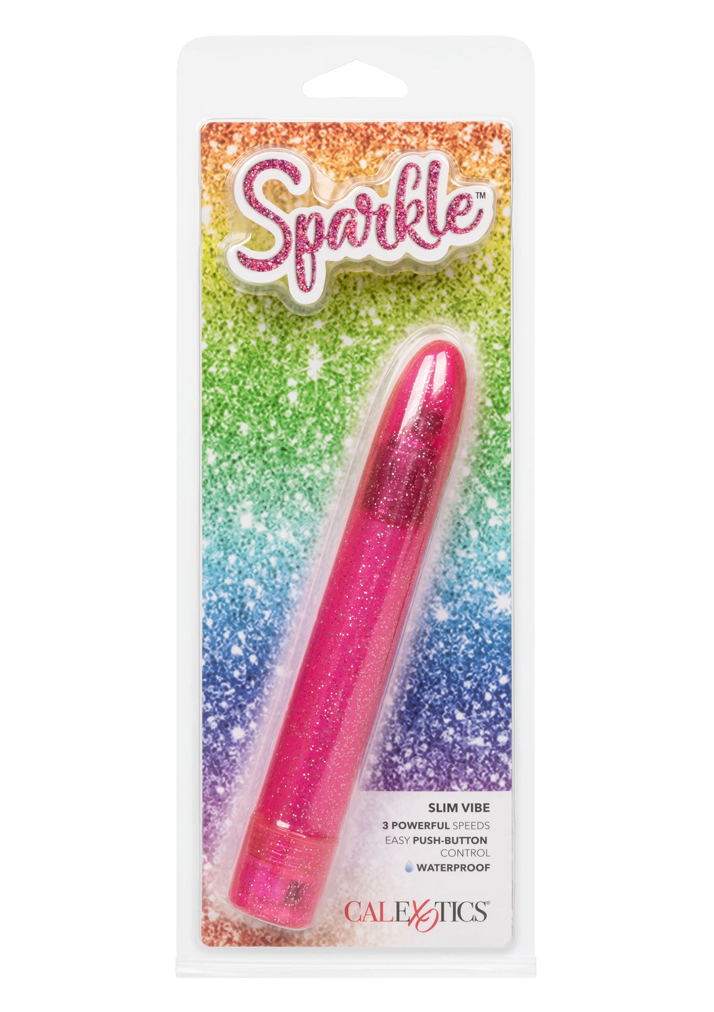 Vibratore classico rosa Sparkle Slim Vibe