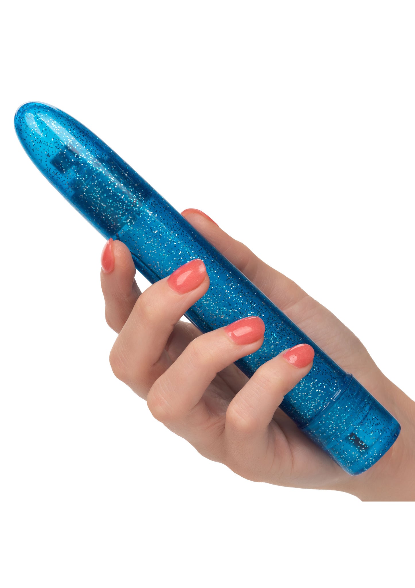 Vibratore classico blu Sparkle Slim Vibe
