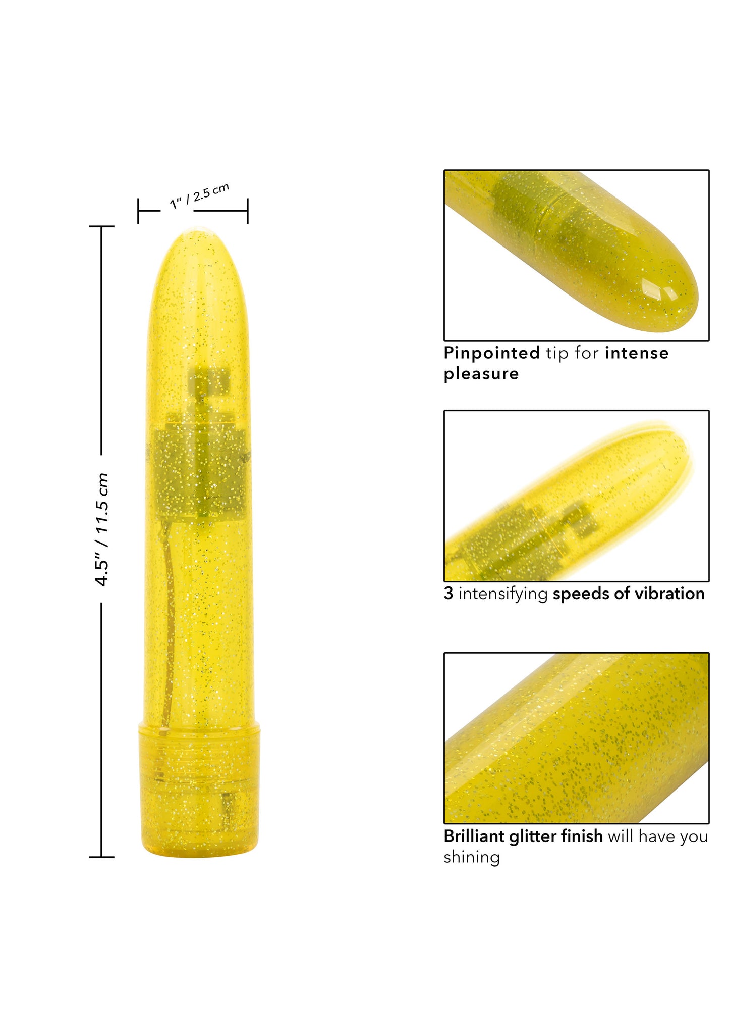 Vibratore mini giallo Sparkle Mini Vibe
