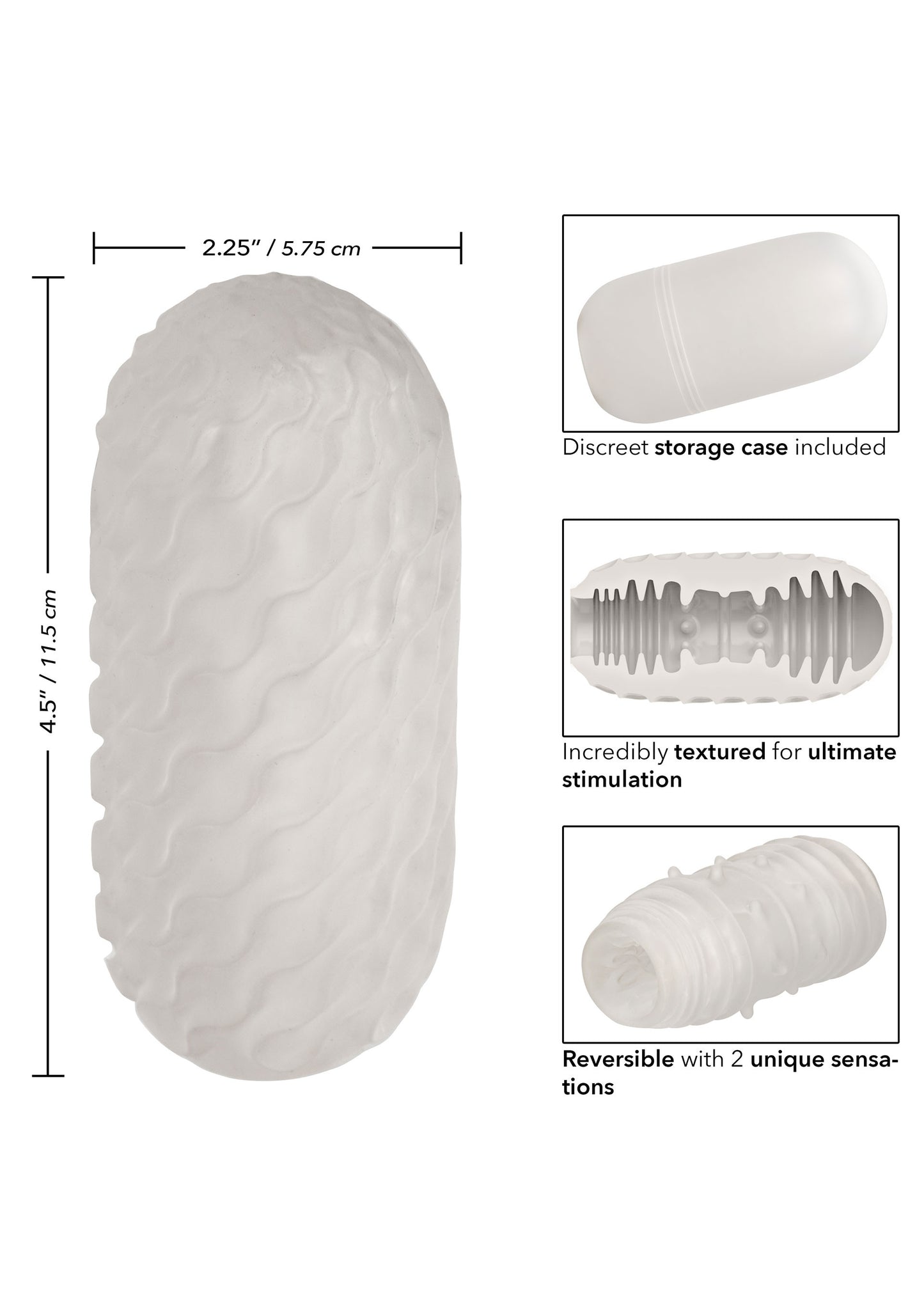 Masturbatore Boundless Ribbed Stroker
