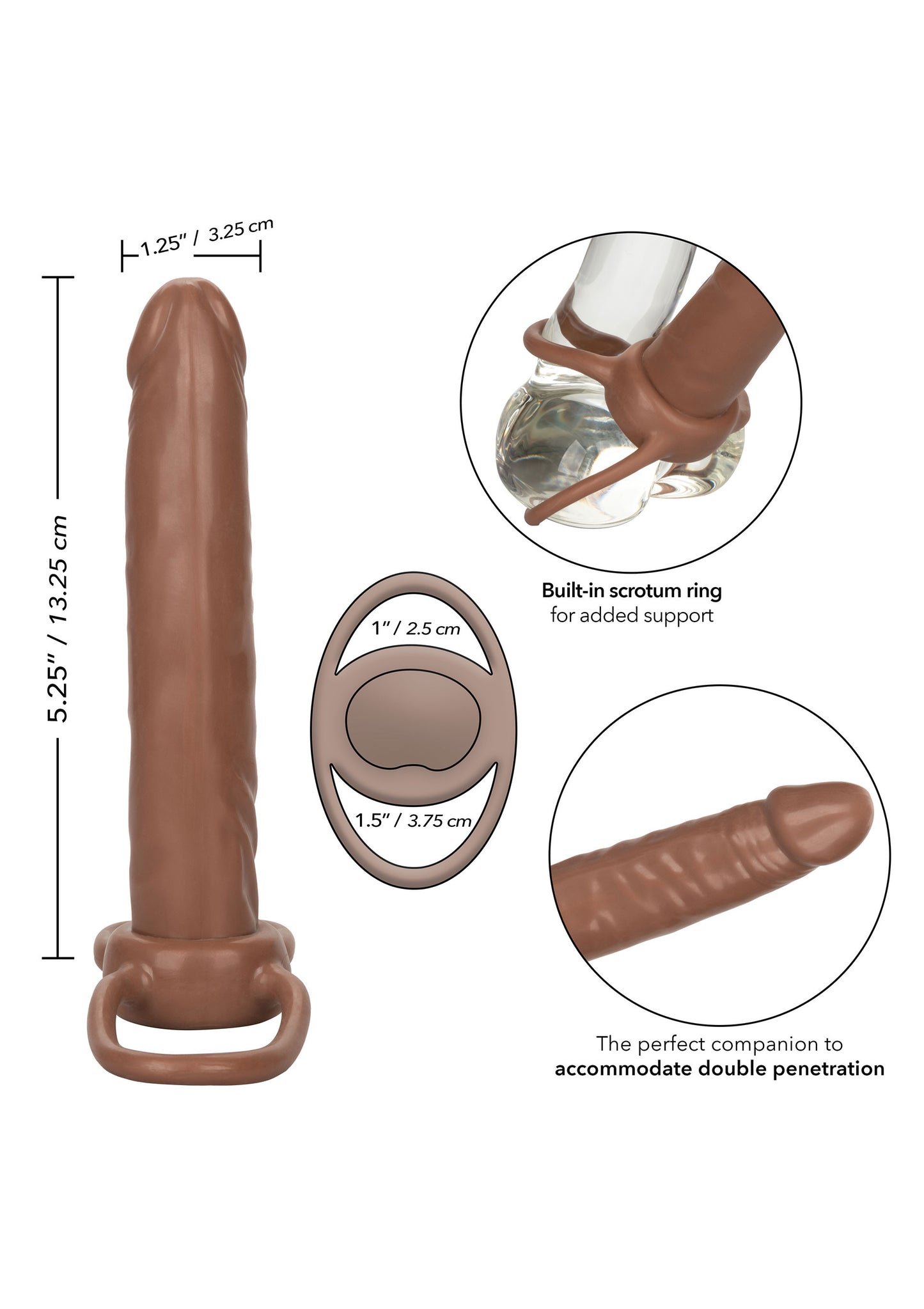 fallo indossabile Accommodator dual Penetrator brown