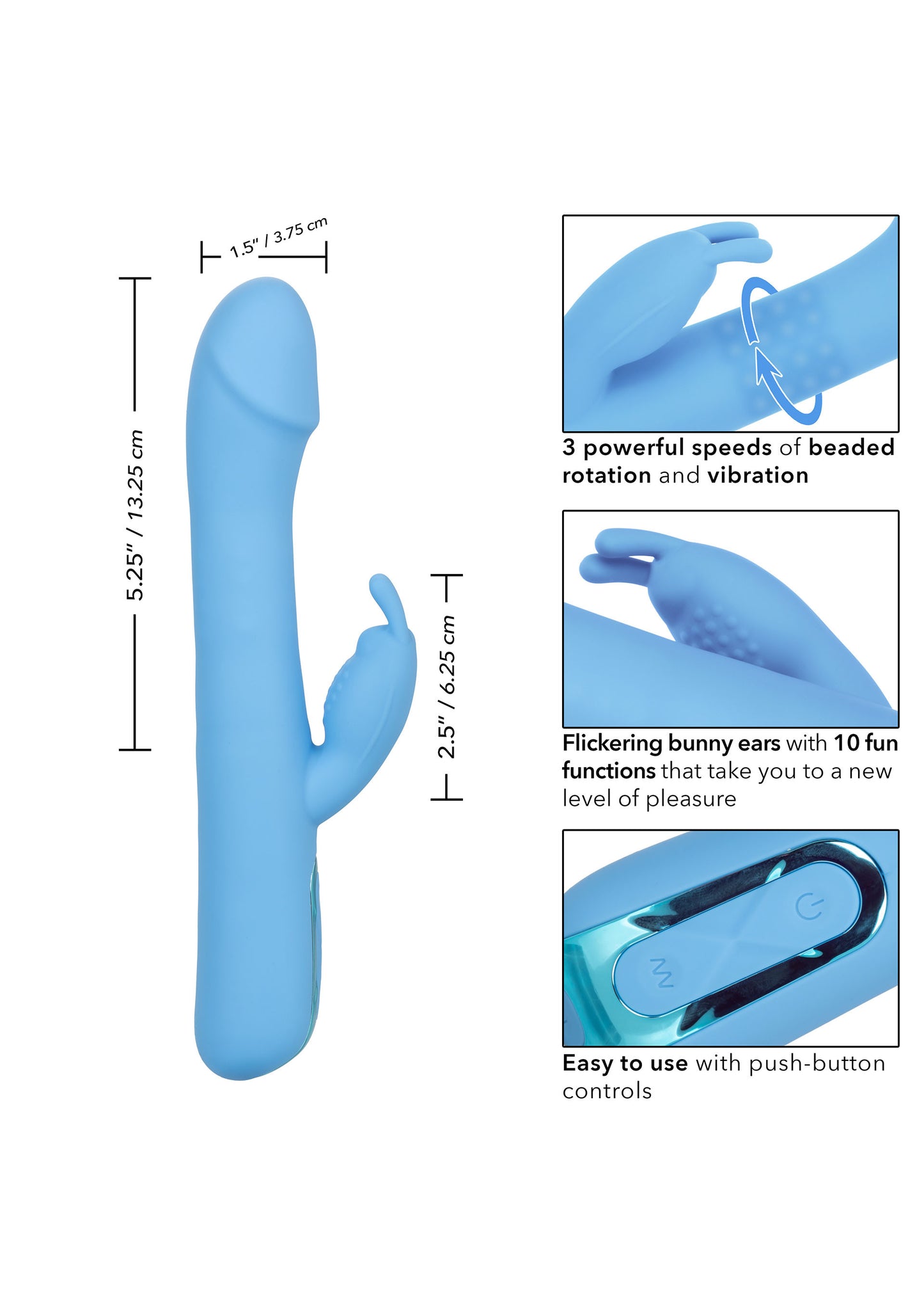Vibratore vaginale Elite Rotating Rabbit
