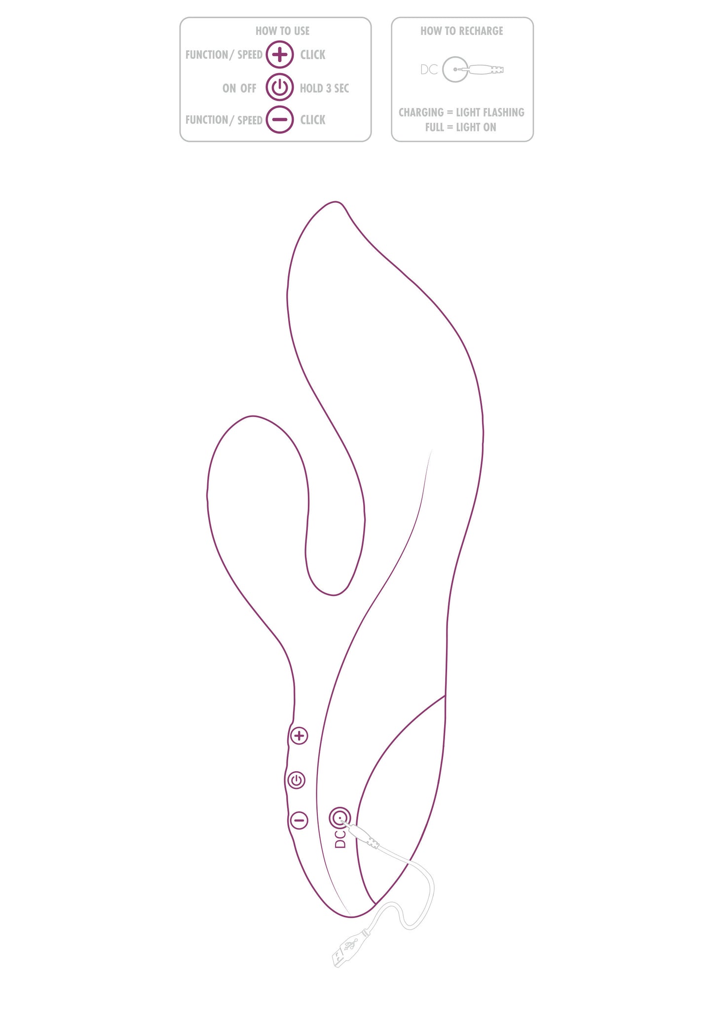 vibratore rabbit Freya Rumble Vibrator