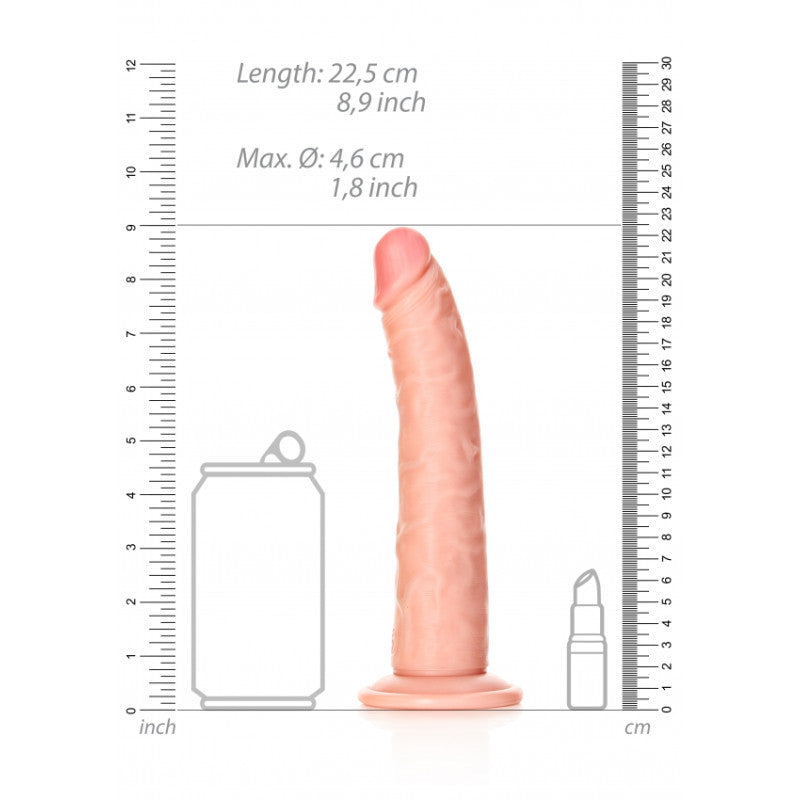 Fallo grande slim REALISTIC DILDO without Balls WITH SUCTION CUP - 8''/ 20,5 CM