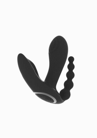 Vibratore doppio vaginale anale Kata - Black