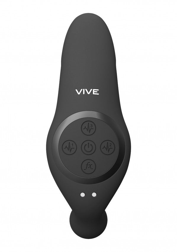 Vibratore doppio vaginale anale Kata - Black