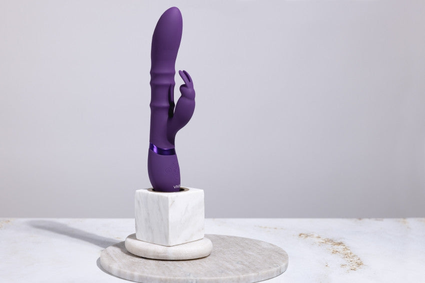 Vibratore vaginale rabbit Stimulating Rings, Vibrating G-Spot Rabbit Purple