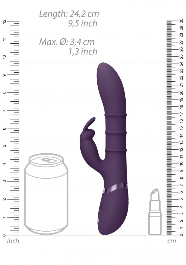 Vibratore vaginale rabbit Stimulating Rings, Vibrating G-Spot Rabbit Purple