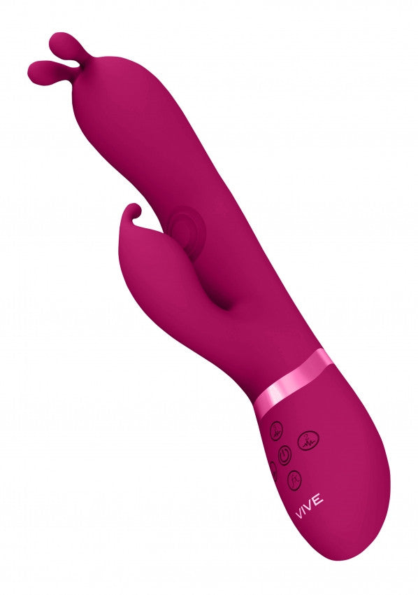 Vibratore vaginale rabbit Triple Action Vibrating Rabbit with PulseWave Shaft Pink
