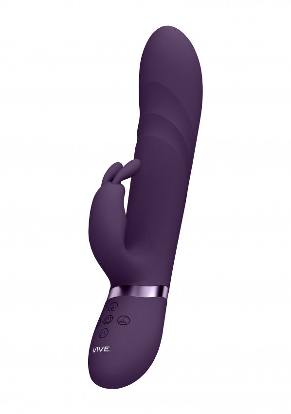 Vibratore vaginale rabbit Vibrating and Rotating Beads, G-Spot Rabbit Purple