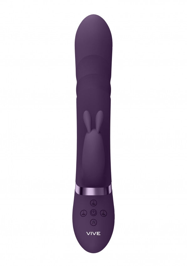 Vibratore vaginale rabbit Vibrating and Rotating Beads, G-Spot Rabbit Purple