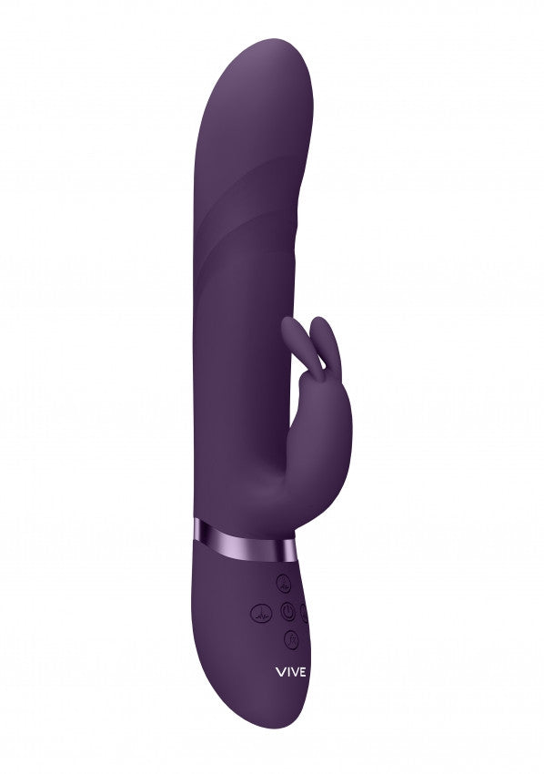 Vibratore vaginale rabbit Vibrating and Rotating Beads, G-Spot Rabbit Purple