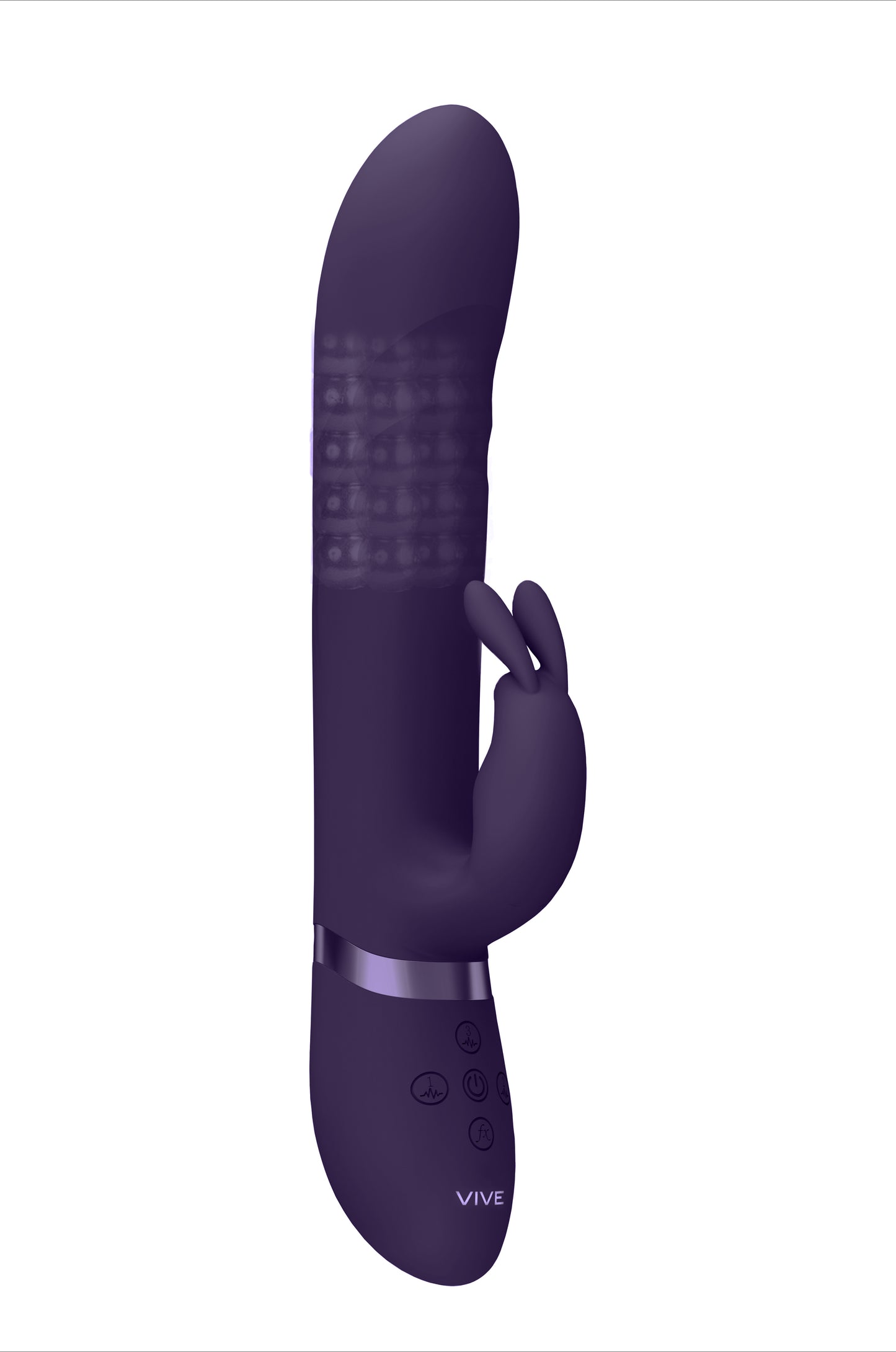 Vibratore vaginale rabbit Vibrating and Rotating Beads, G-Spot Rabbit Purple