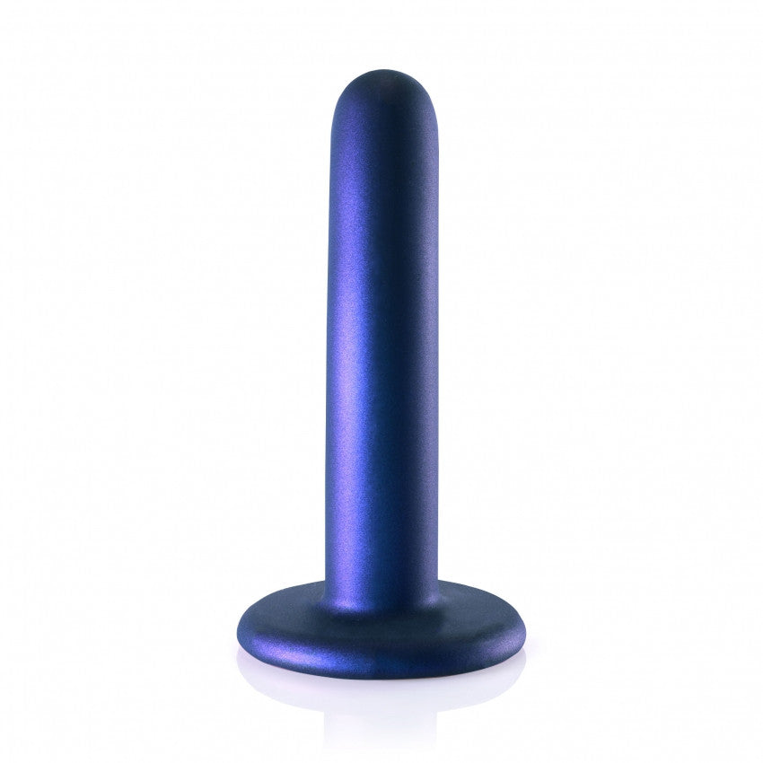 Dildo vaginale con ventosa Smooth G-Spot Dildo 5'' / 12 cm metallic blue
