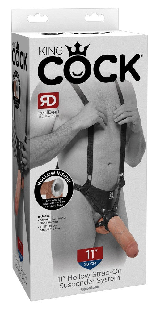 Strap on imbragatura con fallo vaginale realistico king kock dildo flesh