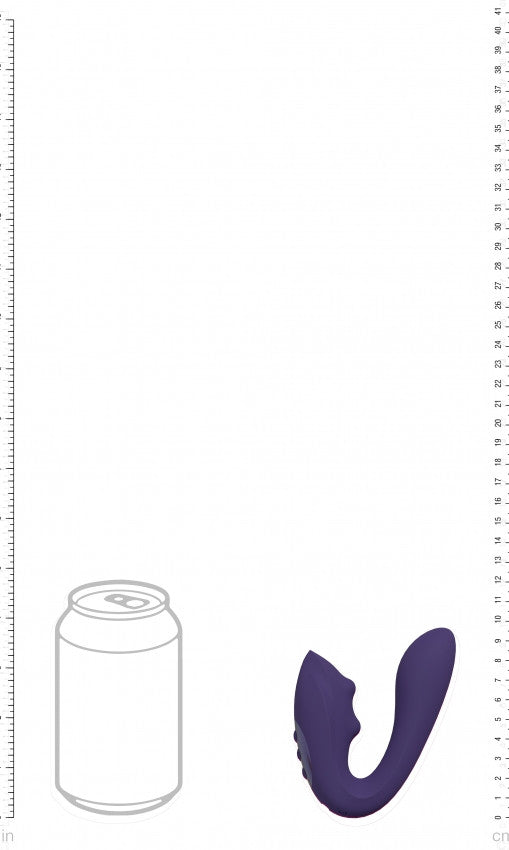 Vibratore vaginale Yuki Dual Motor G-Spot Vibrator with Massaging Beads Purple