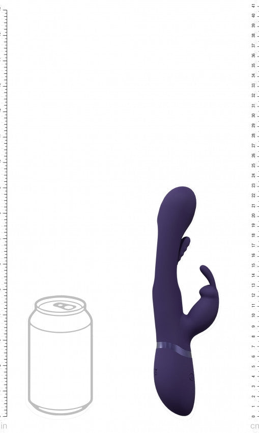 Vibratore rabbit Mika Triple Motor Vibrating Rabbit with Innovative G-Spot Flapping Stimulator Purple