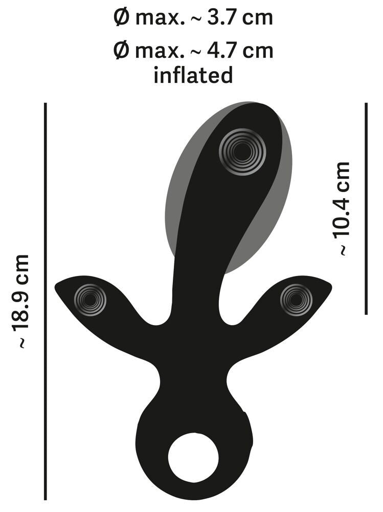 Triplo Vibratore Inflatable Triple Vibrator