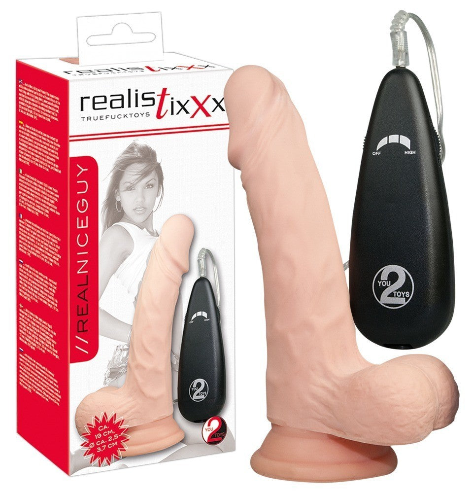Vibratore Dildo Fallo realistico RealFlesh Vibrating Dong 7inch