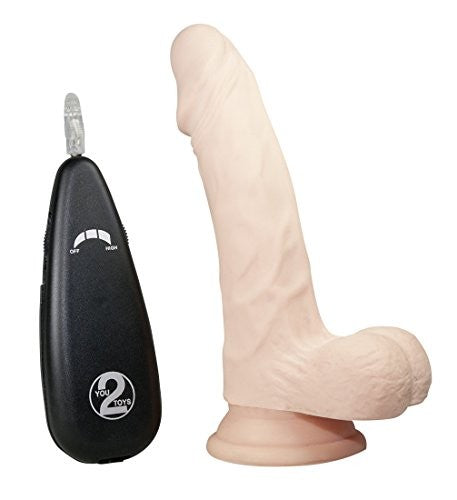 Vibratore Dildo Fallo realistico RealFlesh Vibrating Dong 7inch