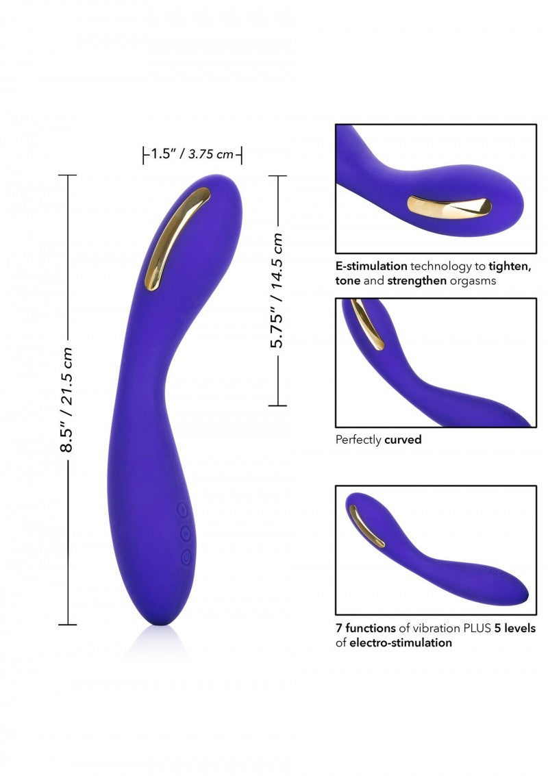 Vibratore stimolatore vaginale anale dildo fallo in silicone vibrante con scarica elettrica impulse
