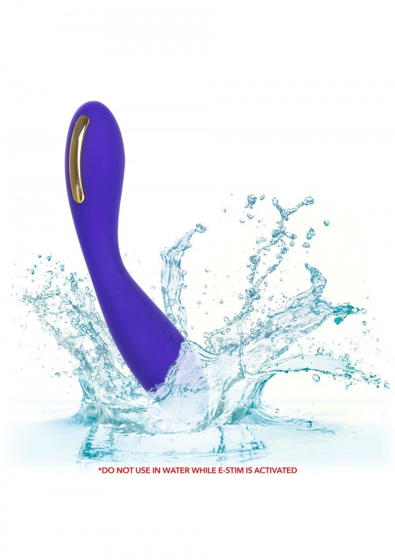 Vibratore stimolatore vaginale anale dildo fallo in silicone vibrante con scarica elettrica impulse