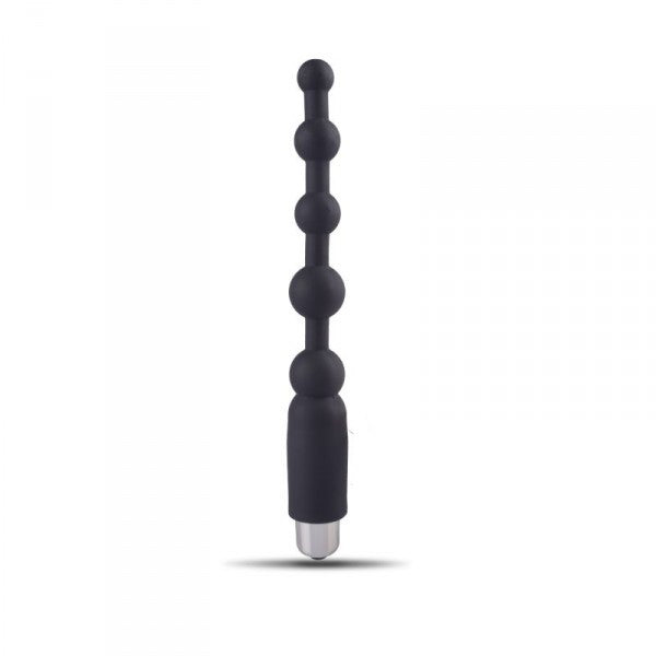 Vibratore anale fallo dildo vibrante in silicone nero vaginale black plug butt