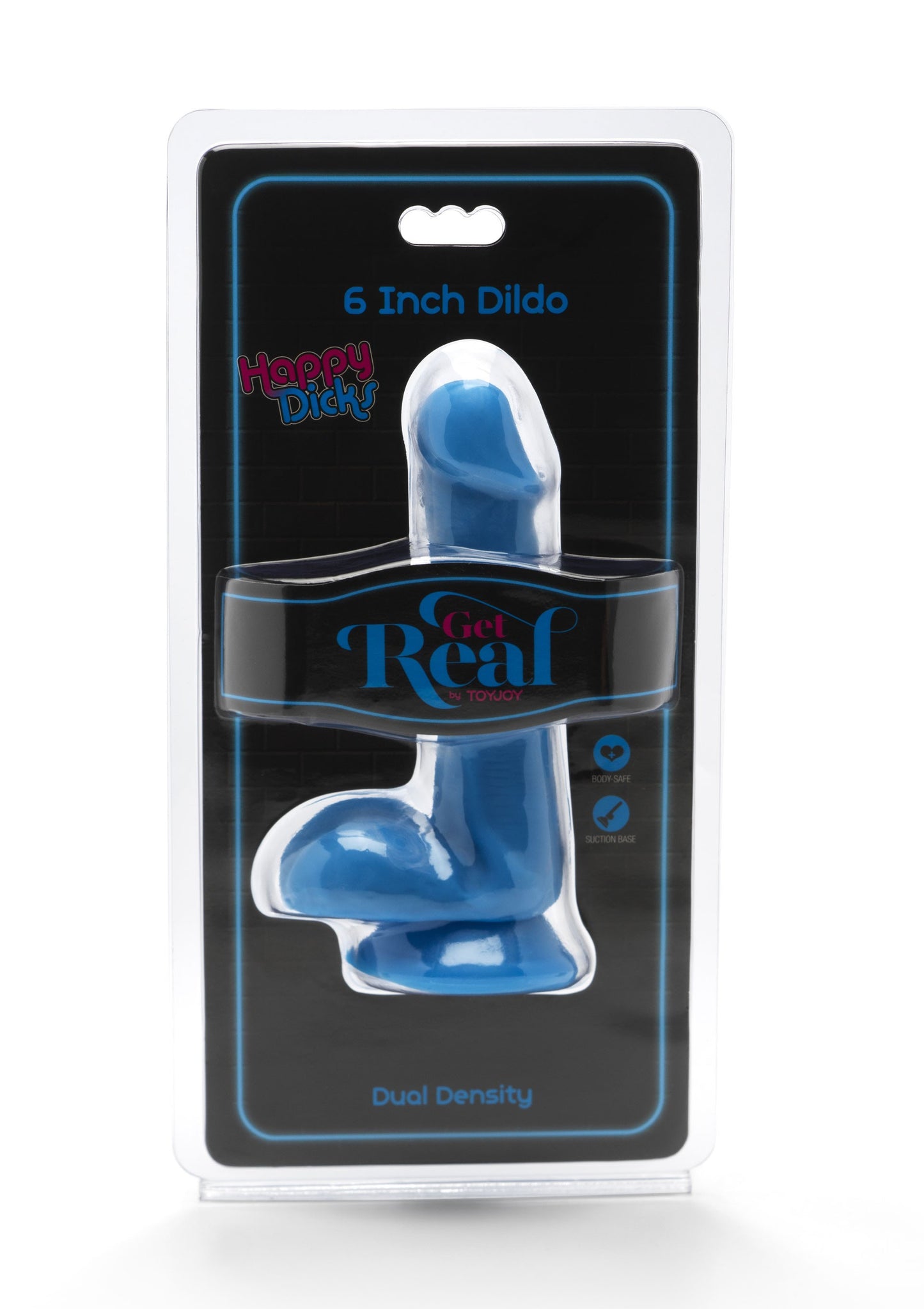 Fallo mini Vaginale dildo anale realisticoHappy Dicks Dildo 6 In w.Balls blu