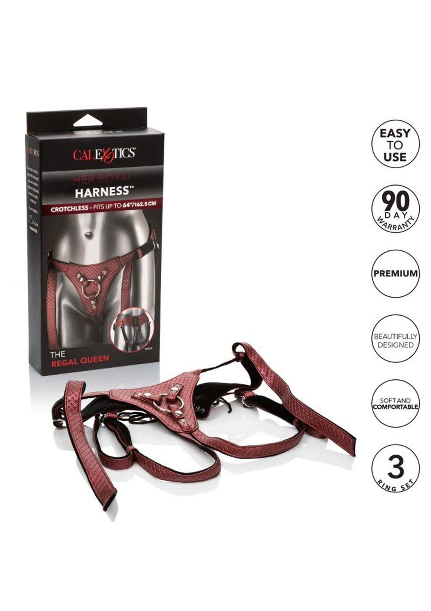imbracatura strap on indossabile per fallo dildo vibratore donna red harness