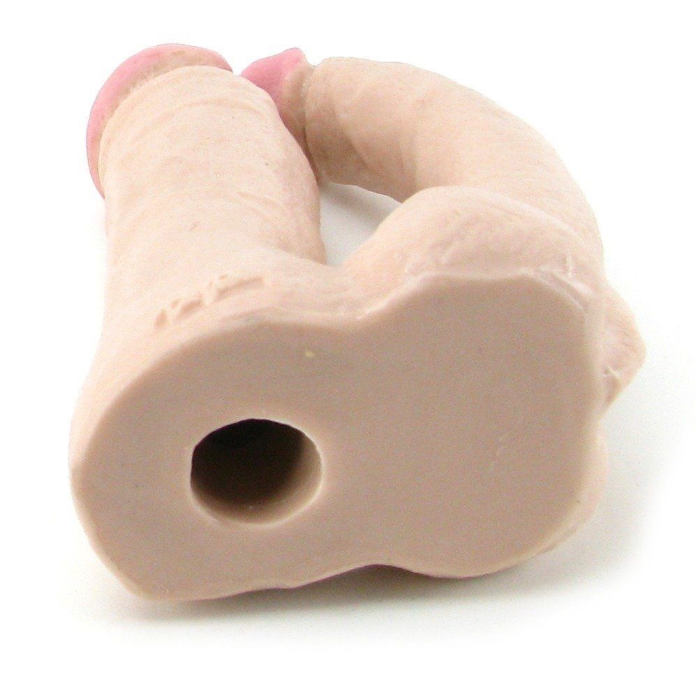 Fallo dildo realistico doppio strap on indossabile vaginale anale vac-u-look flash