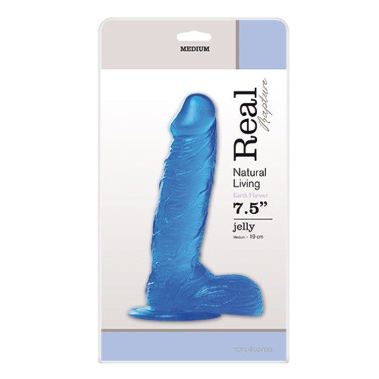 Fallo dildo Jelly Blue rapture real 7.5