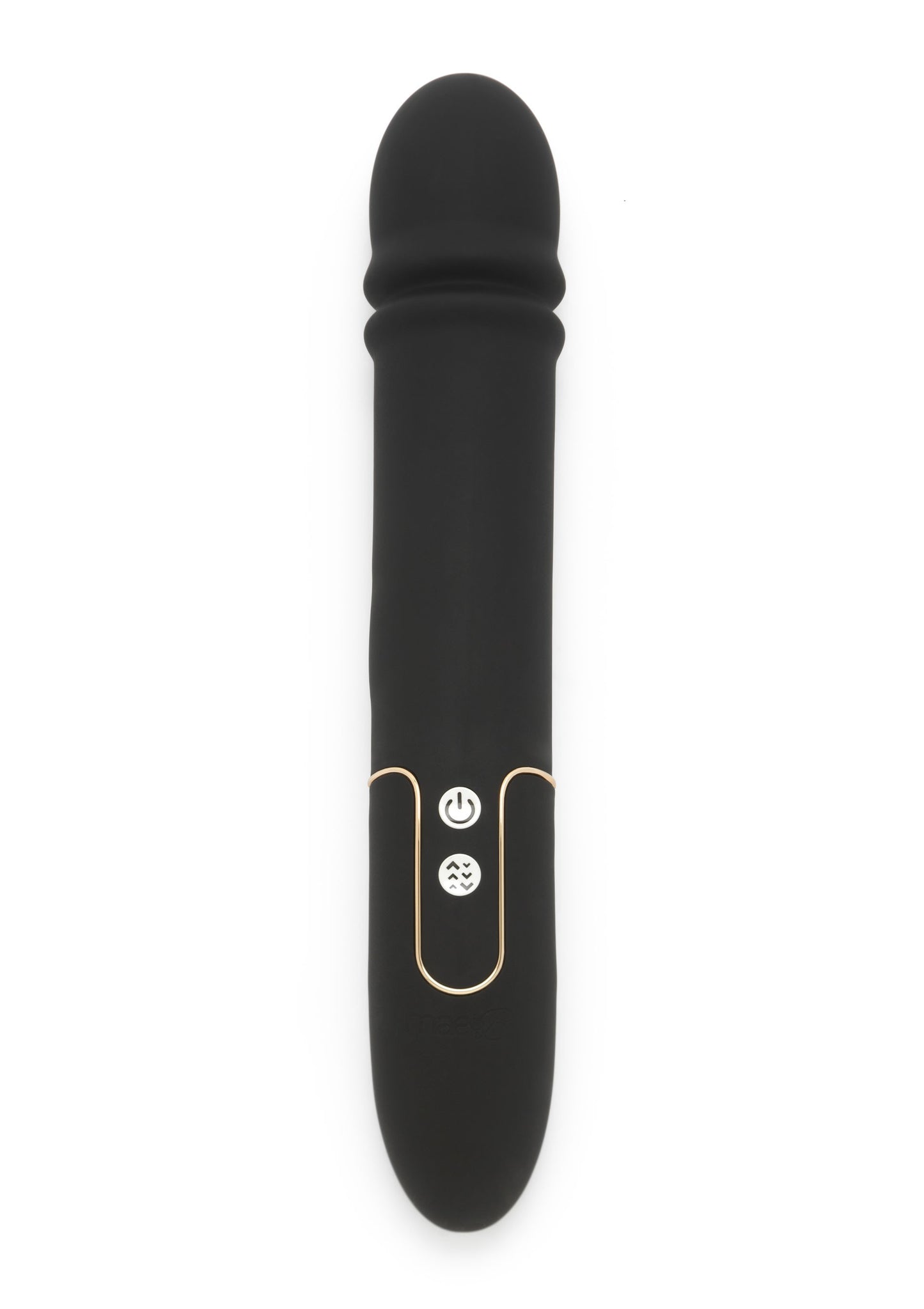 vibratore dildo nero in silicone realistico ricaricabile vaginale anale black PULSE ONE