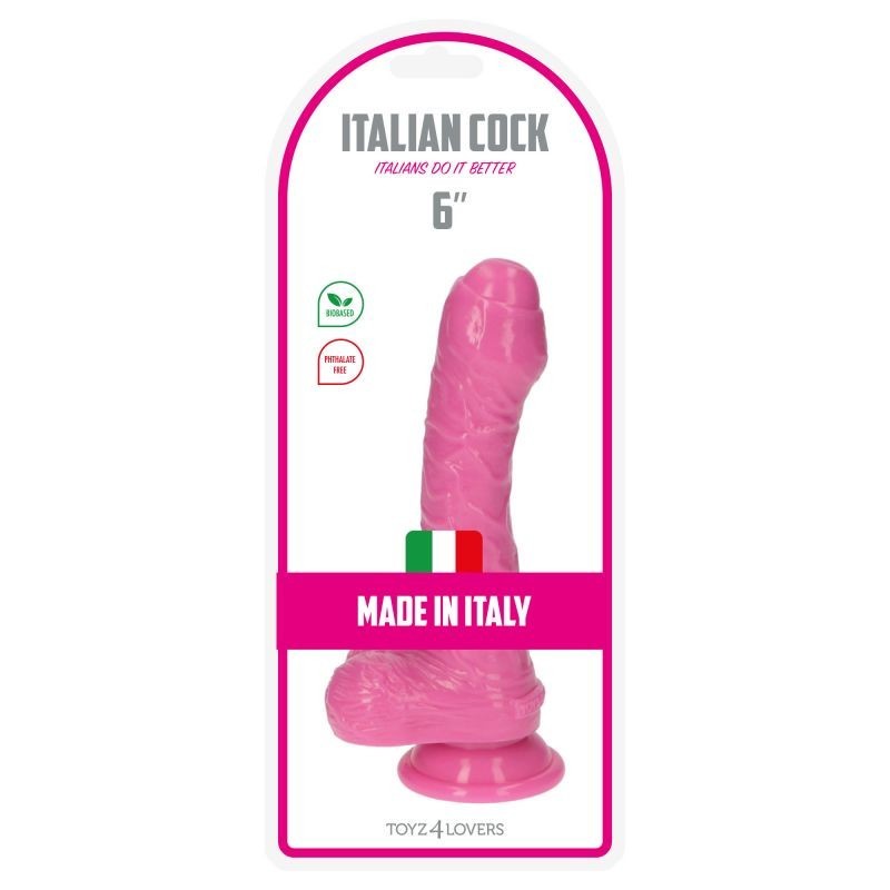 Fallo realistico Italian Cock 6'' Rosa