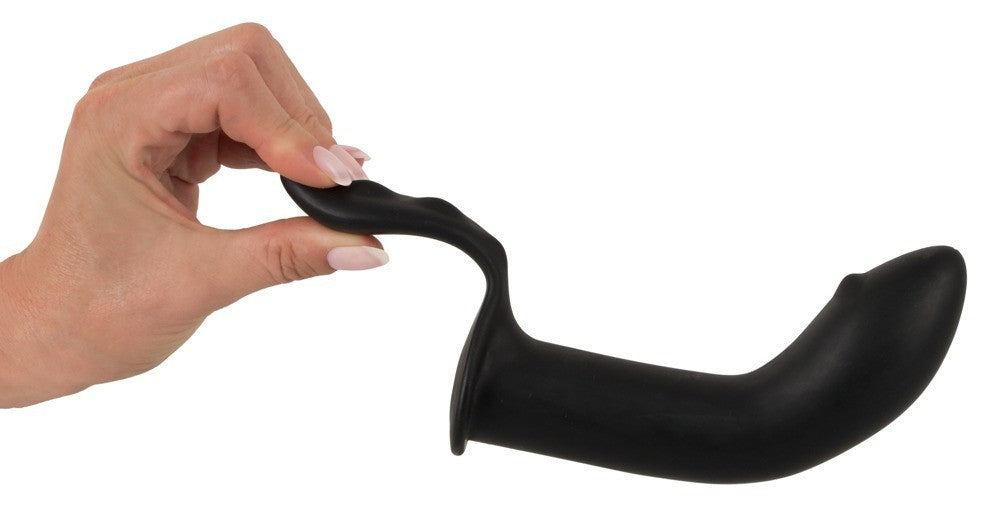 dildo plug anale in silicone nero stimolatore doppio prostata e anal black uomo