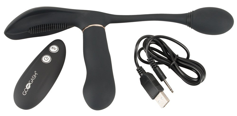 Pussy & Ass Vibrator nero