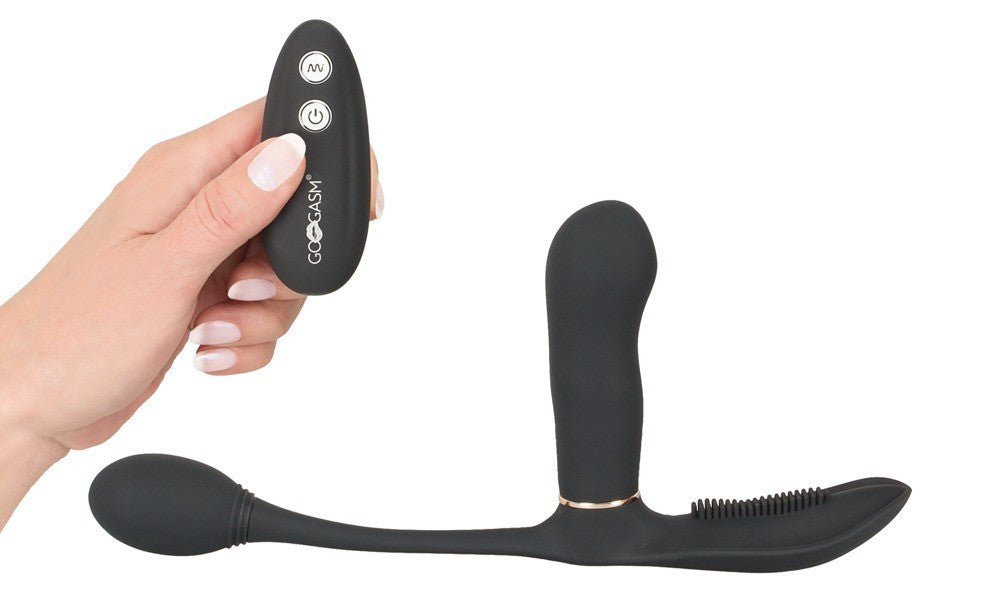 Pussy & Ass Vibrator nero