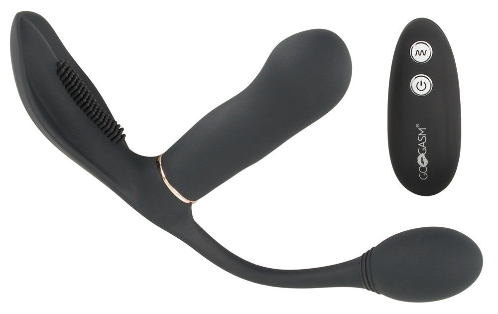 Pussy & Ass Vibrator nero