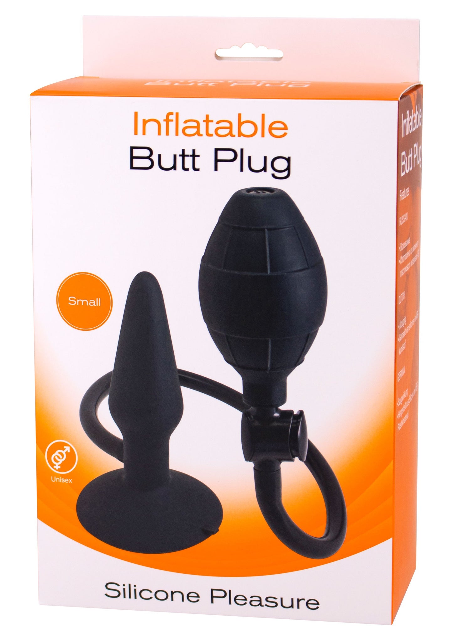 Plug anale gonfiabile nero Inflatable Butt Plug S