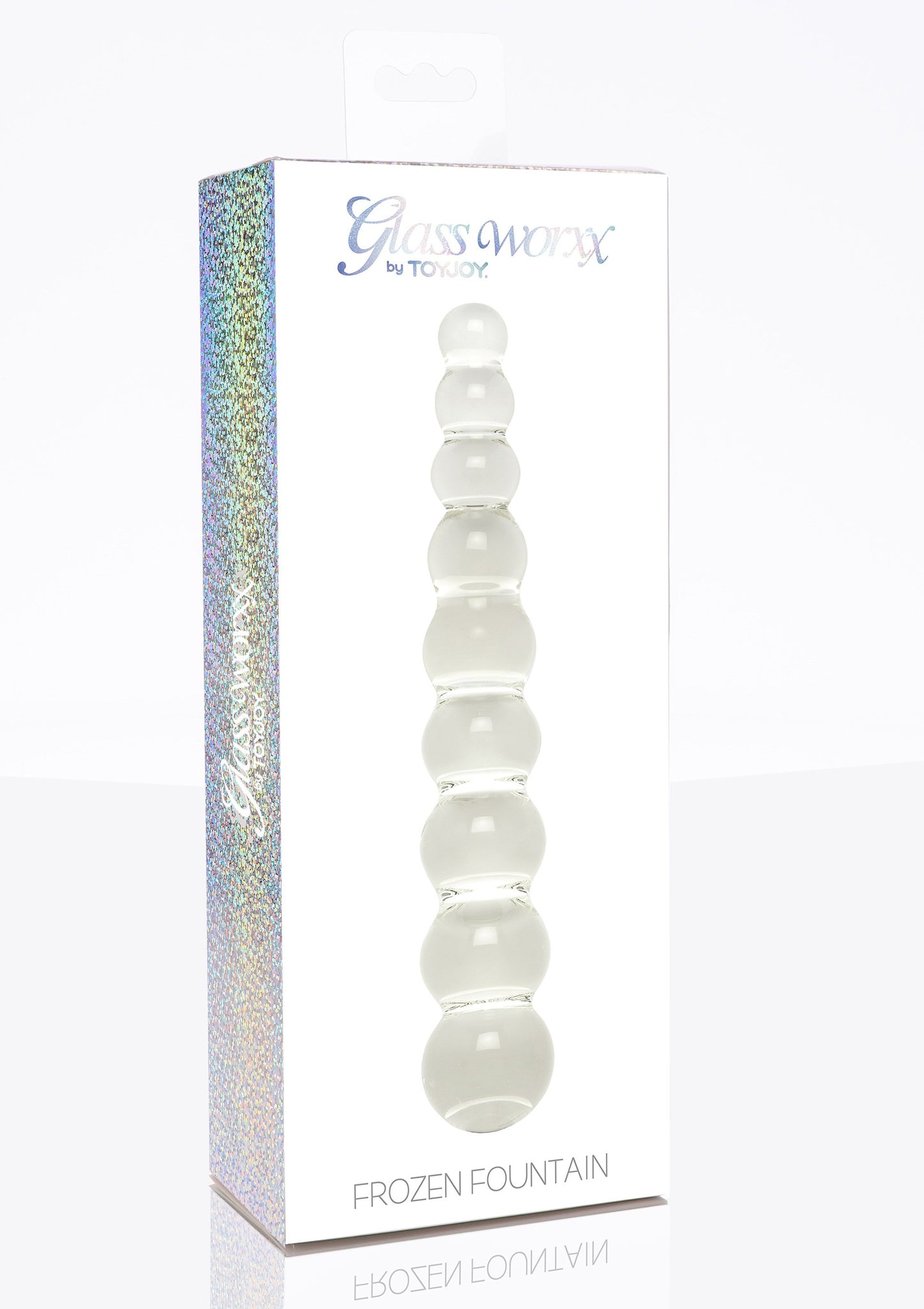 Stimolatore vaginale anale in vetro Frozen Fountain