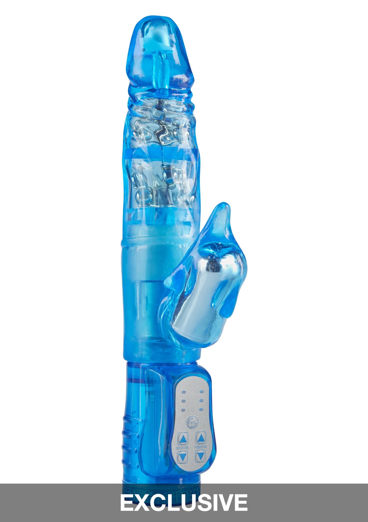 Vibratore vaginale rabbit blu Twinturbo Dolphin Vibrator